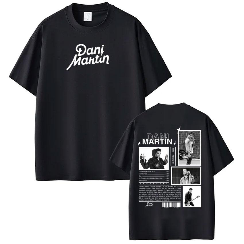Rapper Dani Martin Album Tour 2026 Druck T-Shirts Herren Damen Hiphop T-Shirts Baumwolle Mode Kurzarm T-Shirts Streetwear