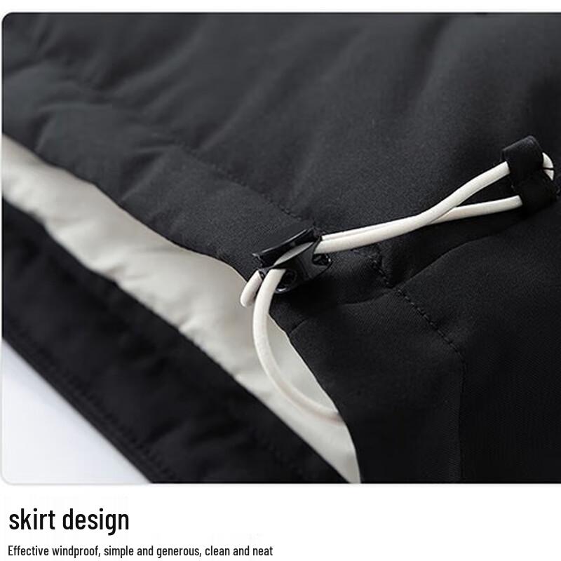 NASA MARVEL Herren-Kapuzen-Daunenjacke im 2-in-1-Look