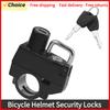 Motorcycle Helmet Lock Anti-Theft Bicycle Helmet Security Locks with 2 Keys and Installation Tool