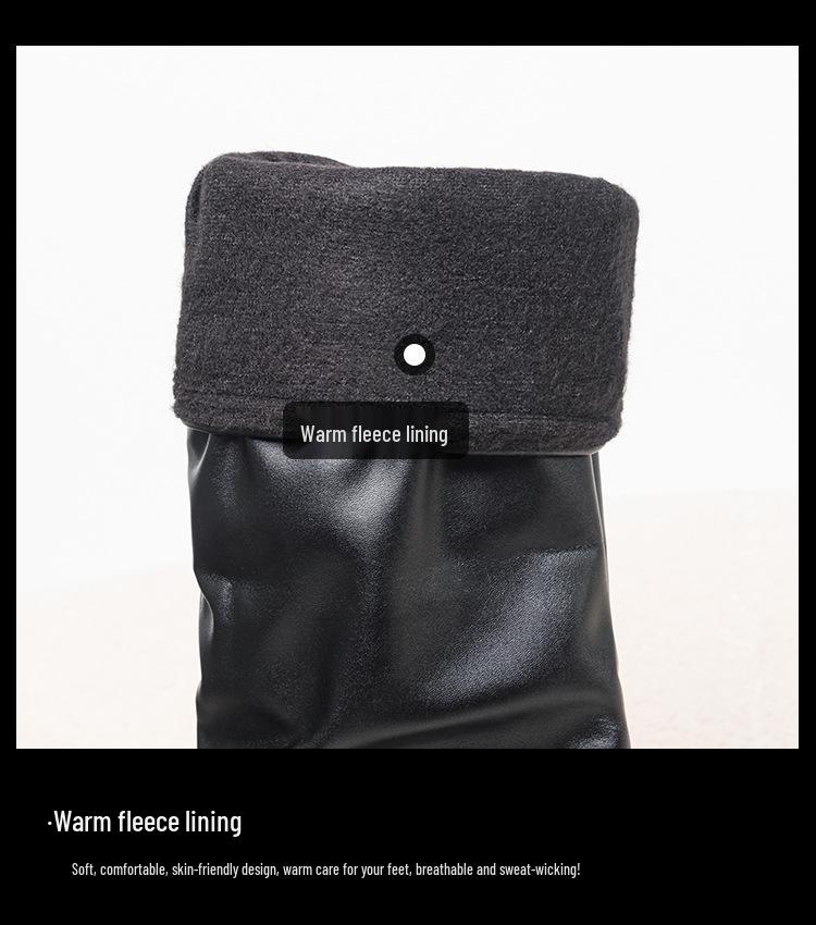 Women's Thick Sole Wide-Leg Over-the-Knee Boots - Autumn/Winter 2026 High-Top, Sweet & Cool Style.