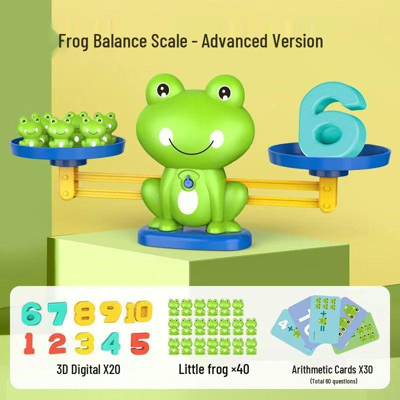 Frog Digital Balance Scale Toy for Kids – Educational Tool for Math and Logic Training