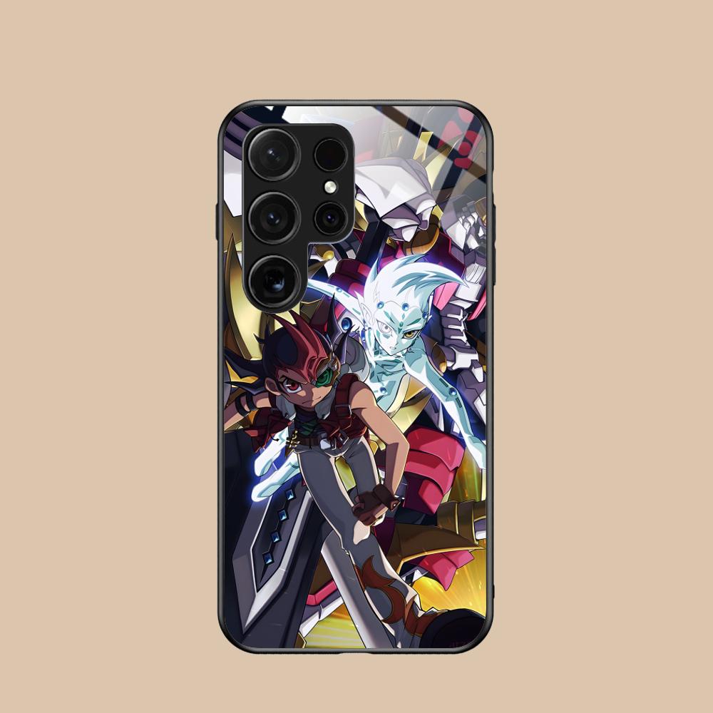 Yugioh Yuma Tsukumo Mobile Phone Case for Samsung Galaxy A56 55 54 53 52 51 36 35 34 23 16 15 5G Glass Colorful Cover Luxury