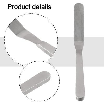 Stainless Steel Cake Icing Spatula, 8-Inch Offset Spatulas Butter Spreader Baking Tool Comfortable Polished Handle