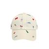 Sweet Style Embroidered Baseball Cap Sunshade Baseball Hat Fashion Sunade Dubill Hat  Women