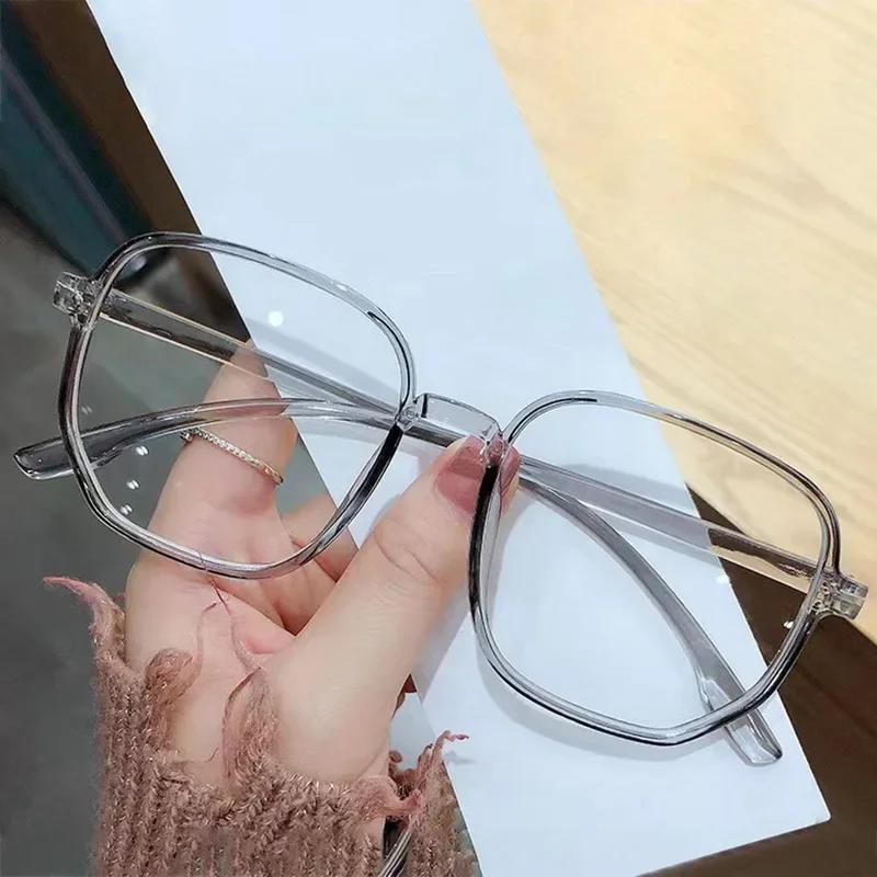

Blue Light Blocking Glasses Large Square Frame Computer Game Eye Protection Men Women Classic Anti Blue Light Plain Spectacles