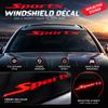 Red Sports Letter Reflective Car Decal Sticker for Windshield Decoration