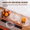 15/20/25cm Acrylic Fruit Plates Salad Dessert Plate Cupcake Display Stand Cookie Platter Household Candy Nut Serving Plate