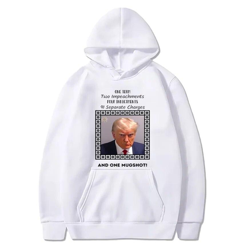 

Trump Mug Shot винтажная толстовка с графикой унисекс женская осень зима классический пуловер уличная одежда унисекс толстовка с капюшоном с длинными рукавами