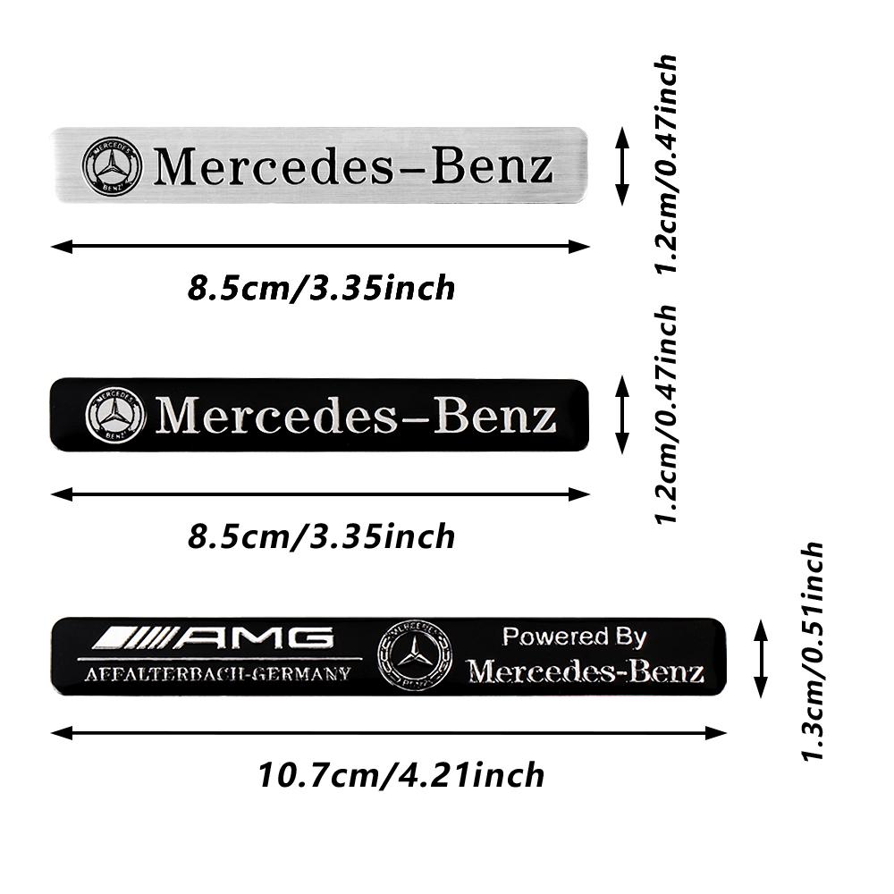 GLC GLB 1pc 3D Aluminum Car Sticker Emblem Badge Door Decal for Mercedes Benz AMG A/B/C/E Class C200L GLC GLK W204 W213 W205 Ac