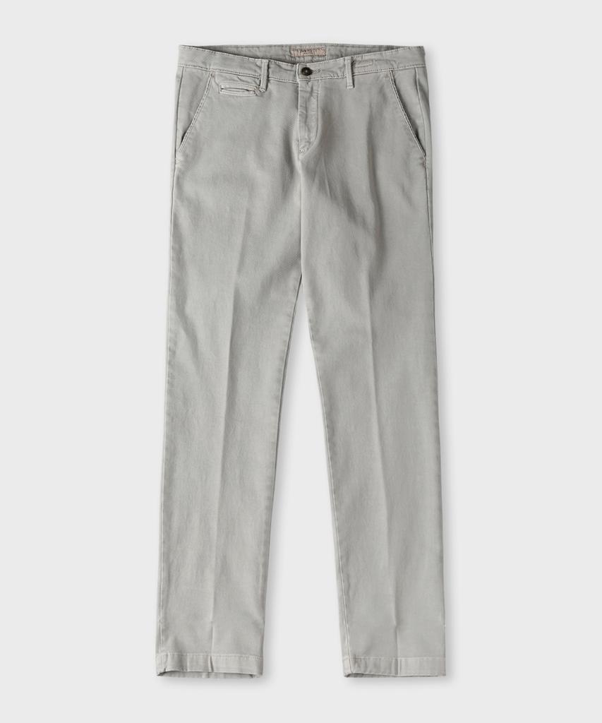 PANICALE Regular Fit Gray Cotton Twill Pants