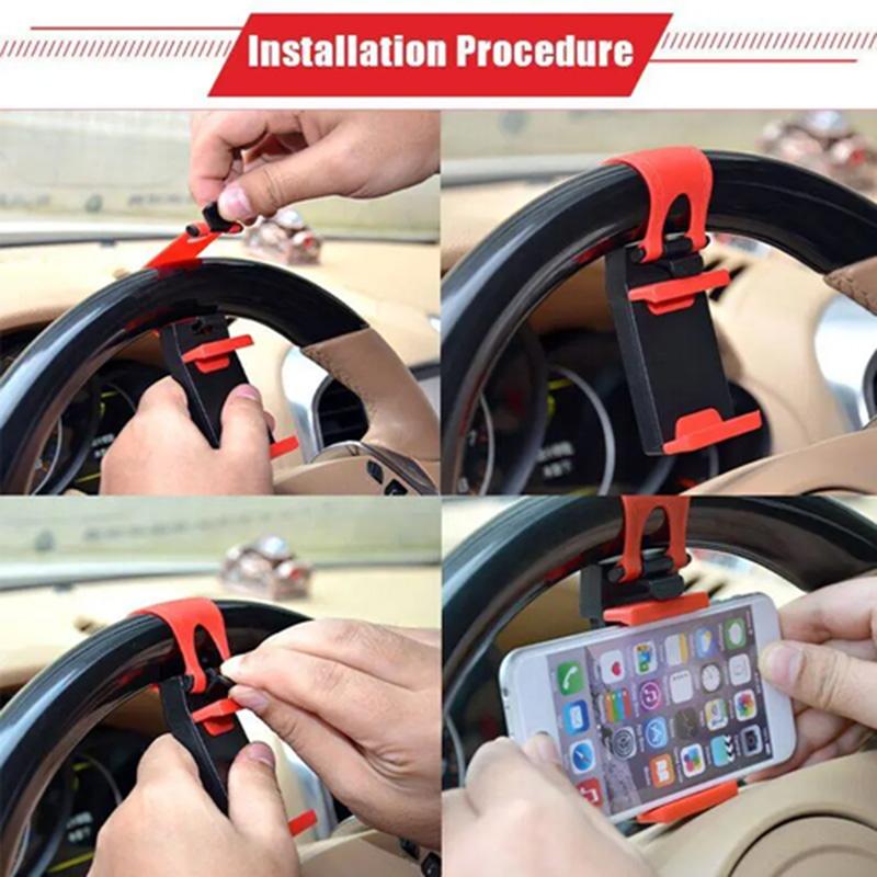 

Universal Car Phone Mount - Dashboard & Vent Clip, Hands-Free for Navigation, Calls, 360° Adjustable, for All Phones 4-7 United States