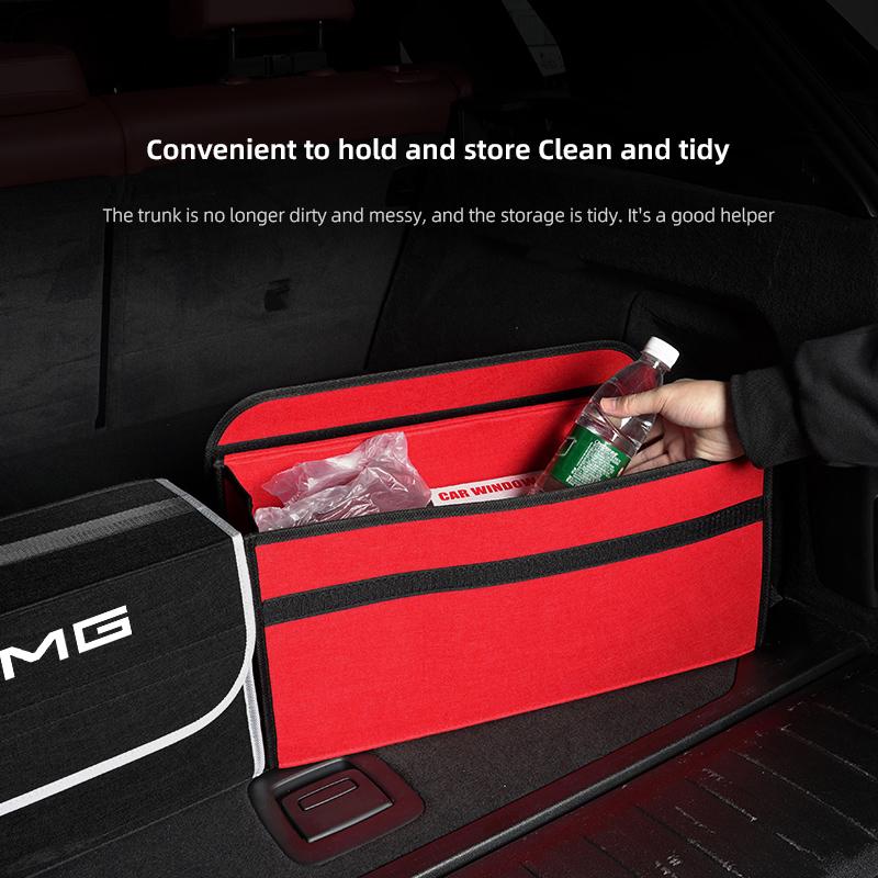 Car Boot Storage Box Storage Organizer Tool Accessories Car Hub Cap For Mercedes Benz AMG W214 W205 W204 W206 W213 W212 W211 W22