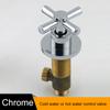 BAKALA Brass Chrome Bathtub Hot and Cold Water Control Valve Faucet Bath Shower Mixer Bathtub 3 Piece Set Switch Valve