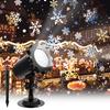 Snowflake Led Projector Light with Remote Control Outdoor Lawn Garden Christmas Stage Decoration Projection Pattern Blizzard Lamp