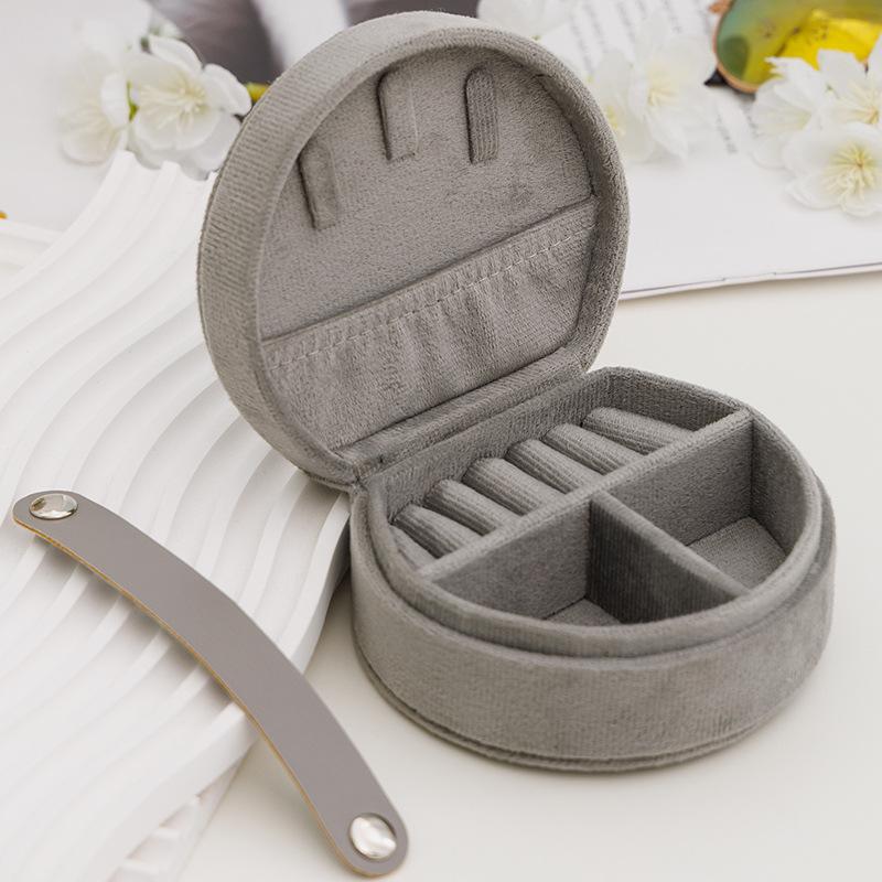 Portable Jewelry Box, Flannel, Mini Portable Cute Box, Necklace, Rings, Earrings, Earrings, Studs, Jewelry, Jewelry Storage Box