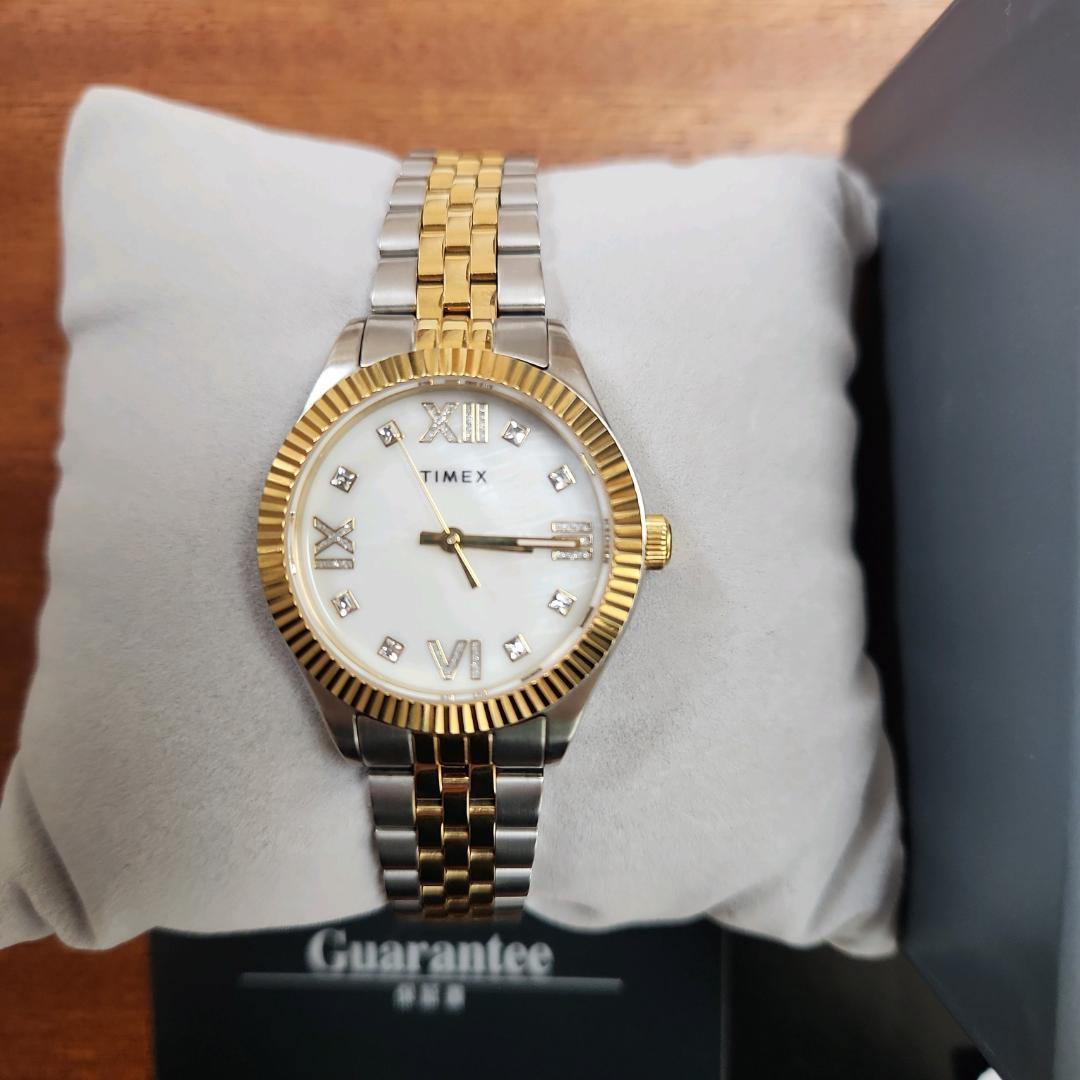 TIMEX Waterbury Legacy 34mm Watch Silver/Gold
