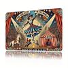 Vintage Circus Metal Tin Sign 8x12 Inch Retro Wall Art Home Bar Decor