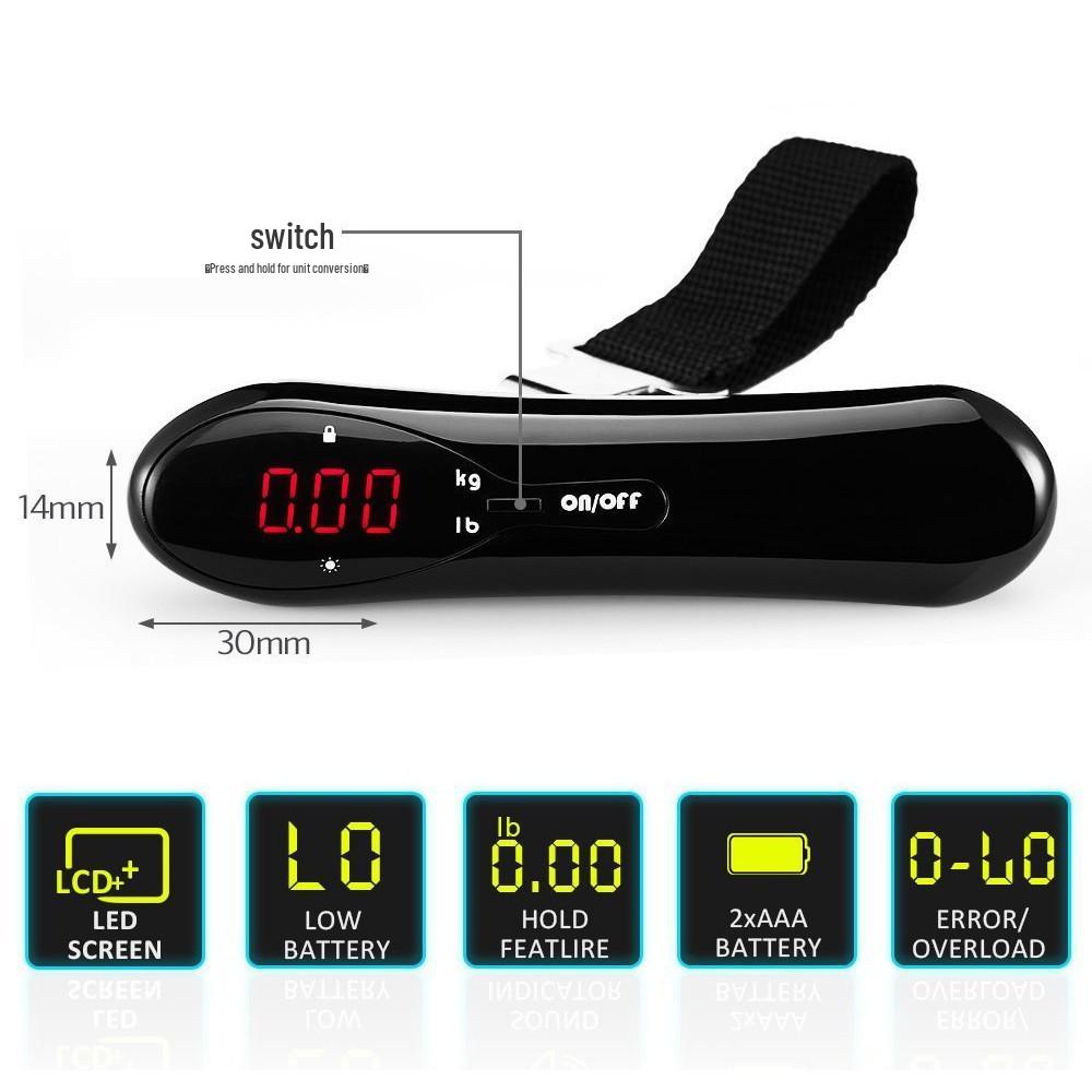 Mini Handheld Portable Electronic Luggage Scale for Travel Suitcases