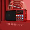 Radio FM Altavoz Bluetooth 5,0 mini radio portátil para personas mayores HiFi TF/USB reproductor de música MP3 compatible con grabación de auriculares Play