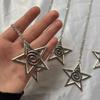 Adjustable Chain Star Pendant Necklace Y2K Spirals Rune Clavicle Chain Durable Choker Punk Hip Hop Jewelry Women Girl