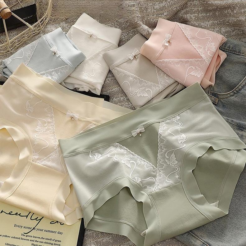 Xinjiang Cotton 7A Antibacterial Women's Pure Cotton Underwear Baby Cotton All-cotton Crotch Mid-waist Briefs