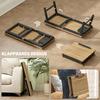 Bed Table, Height-Adjustable Laptop Table with Drawer, Foldable, for Sofa Working In Bed, Oak