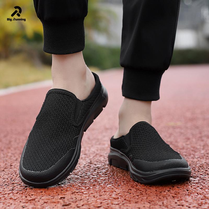 2026  Men Thick Bottom Slides Fashion Couple Walking Shoes Chanclas Hombre Men Slippers Summer Breathable Home Indoor Slippers