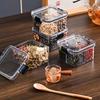 Square Compartmentalized Sealing Jar with Lid, Perfect Christmas Gift, Kitchen Organization,Square Container, Foodsafe Material