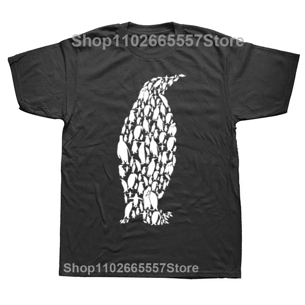 I Did the Math the Answer Is Penguin Funny Penguin Lover Graphics Unisexs T Shirt Fashion Casual Oversized Short Sleeve Tshirts