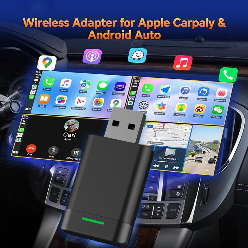 NEW Wireless CarPlay Android Auto Wireless Adapter Smart Mini Box Plug And Play WiFi Fast Connect Universal For Nissan