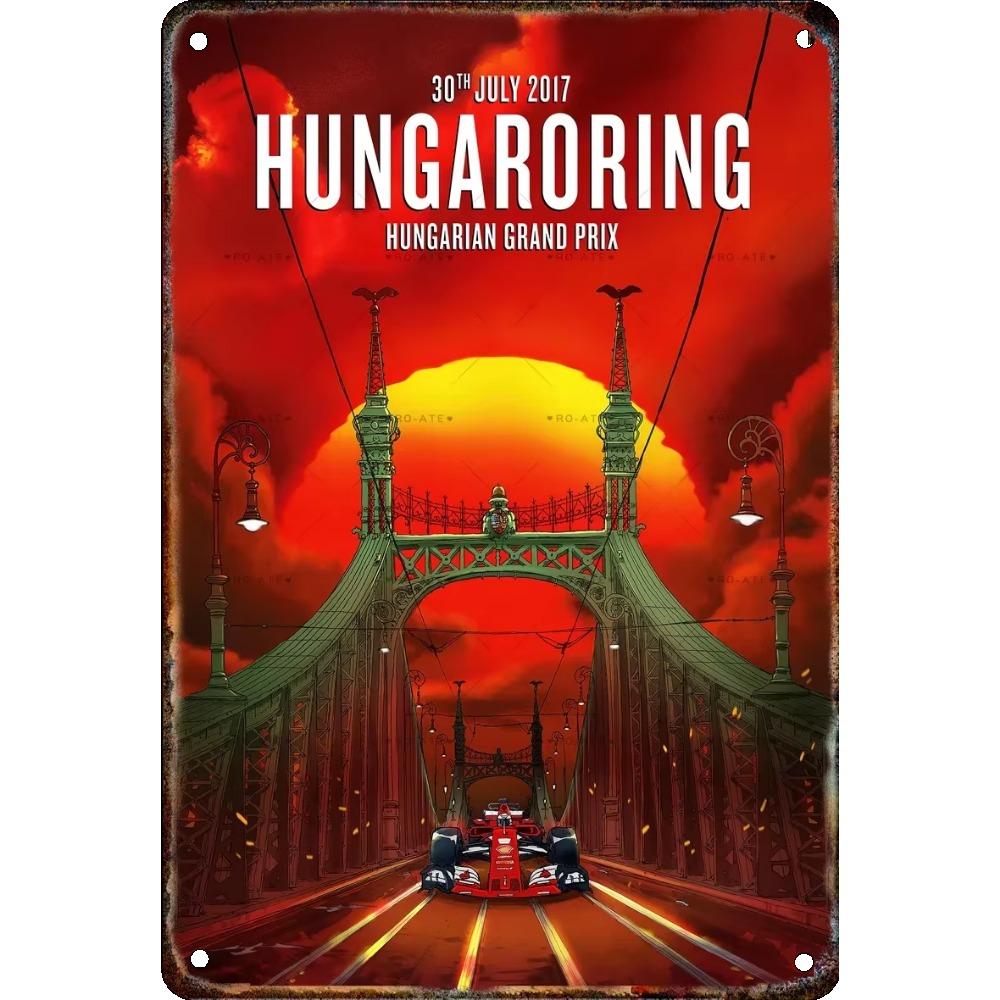 Vintage Formula Car Race Poster Home Garage Club Modern Wall Art Decorative Panel Mural Aesthetics