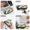 Pen Case Portable Strong Polyester Fabric Secure Zipper with Mesh Pocket Removable Divider and Pen Slots for Everyday Study