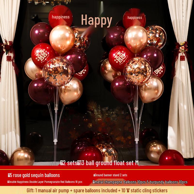Wedding Balloon Pillar and Aisle Décor Set for Engagements and New Home Celebrations.