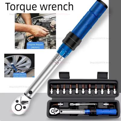 High Precision AdjustableTorque Preset Wrench 2-24Nm 1/4Inch RatchetQuick-Release Tool for Automotive Repairs and MechanicalWork