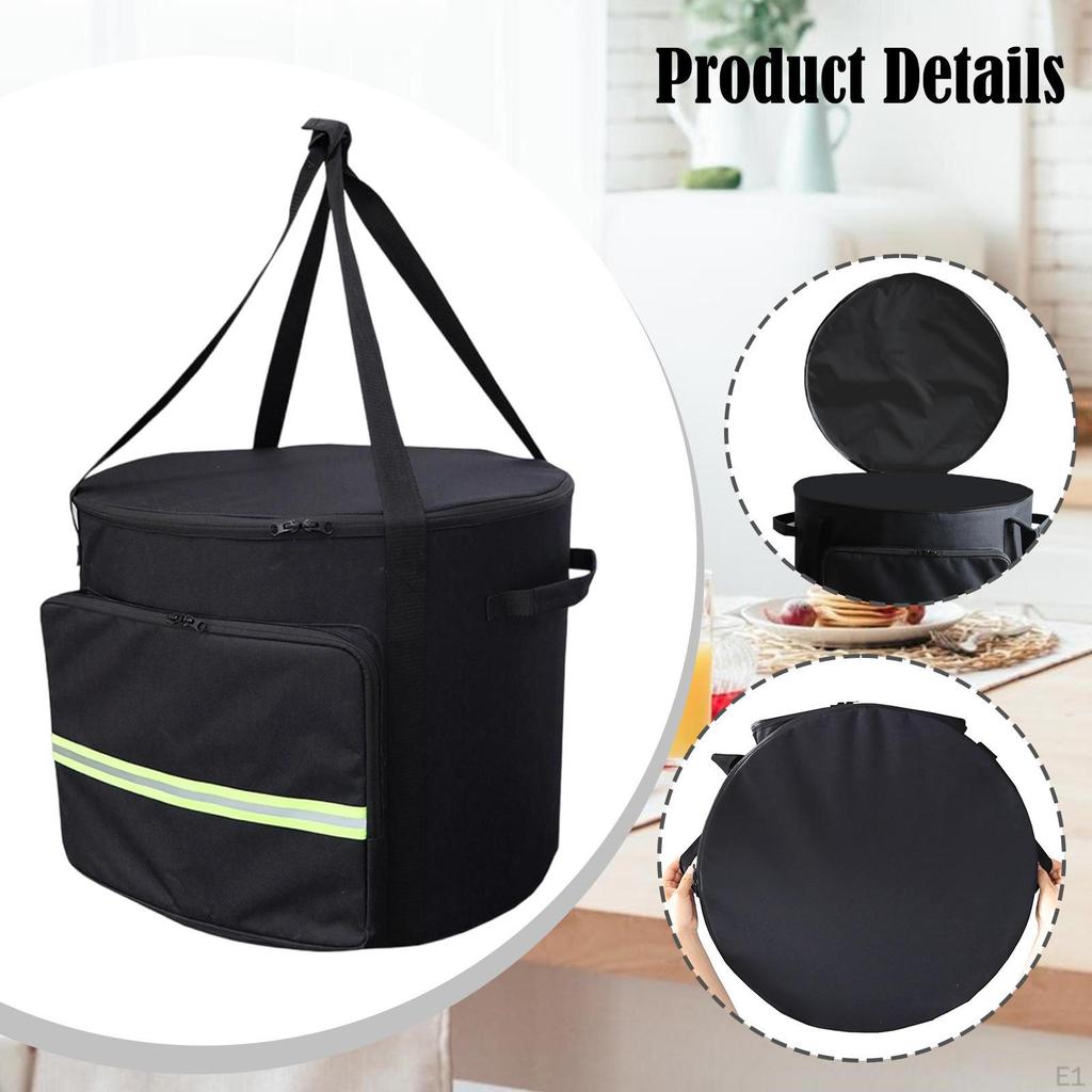 Pizza Oven Carry Bag Cover Portable with Side Handle Versatile Oxford Cloth Waterproof Storage
