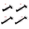 Heavy Duty L Shelf Brackets Table Support for Kitchen and Fireplaces Open Shelving with Black Coated Steel