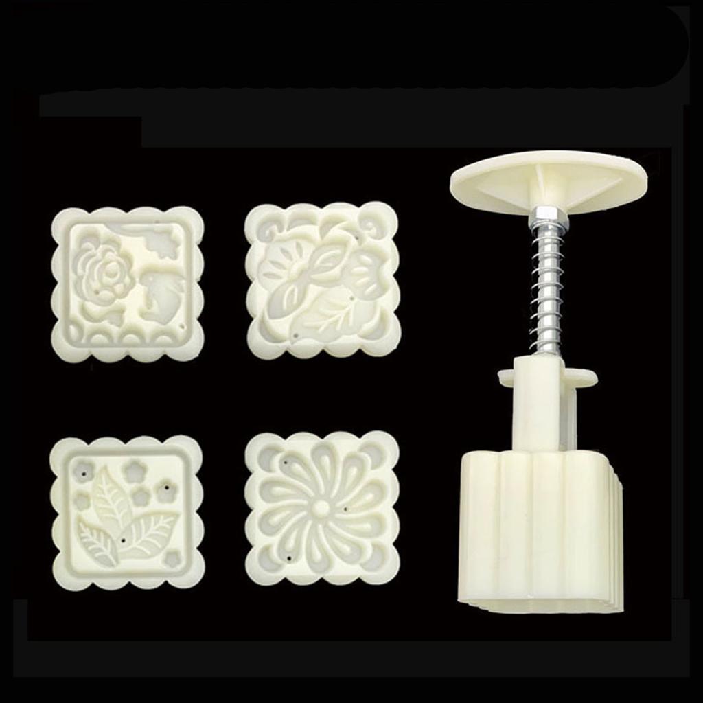 Fashion 3D Mooncake Mold Mooncake Baking Tools Plastic Mung Bean Cake Molds Suitable for Traditional Celebrations