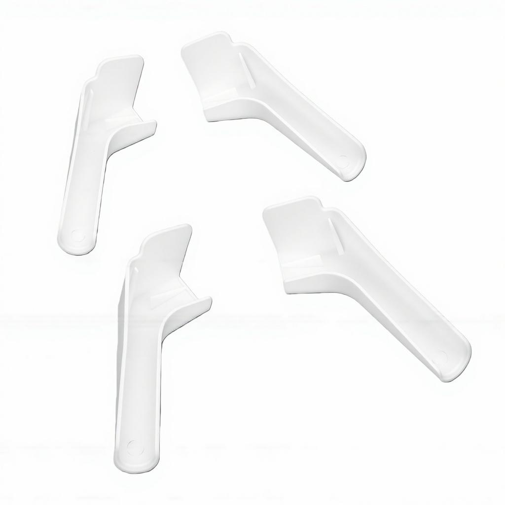 RV Rain Gutter Spout Plastic High Efficiency RV Exterior Roof Rainwater Protector for Trailers Camping Trucks White