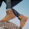 New Men's Hiking Boots High Top Combat Training Boots Anti Slip Snow Boots Field Desert Boots Outdoor Cycling Shoes