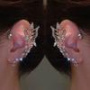 Funkelnder Kristall Elf Schmetterling Ohr-Manschette Ohne Piercing Clip-Ohrringe Elegante Ohr-Klemme Für Frauen Exquisite Ohr-Manschette