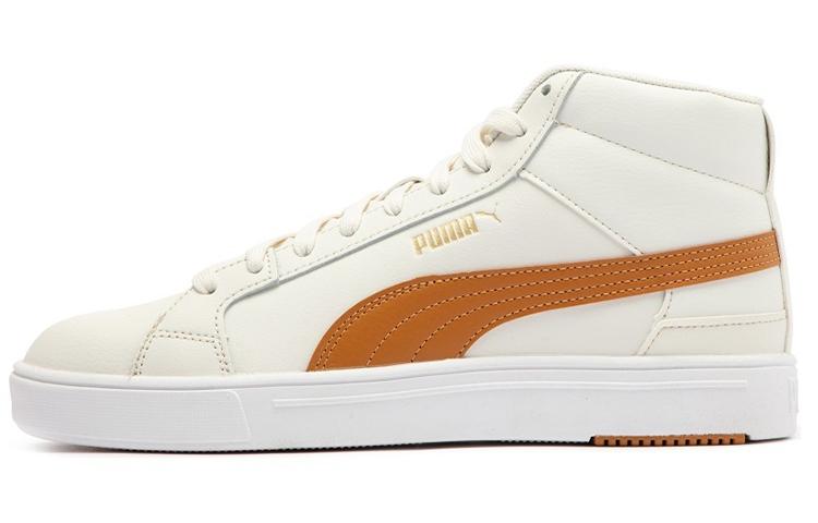 PUMA Serve Pro Lite Mid White Yellow 382095-06 35.5