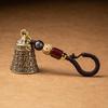Brass Sutra Bell Keyring Pendant for Keychain Home Store Handbag Backpack Decors