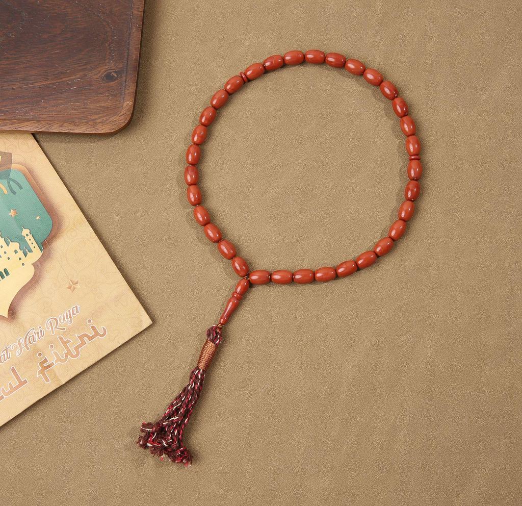 33-Perlen Bodhi Gebetsperlenarmband mit Quaste