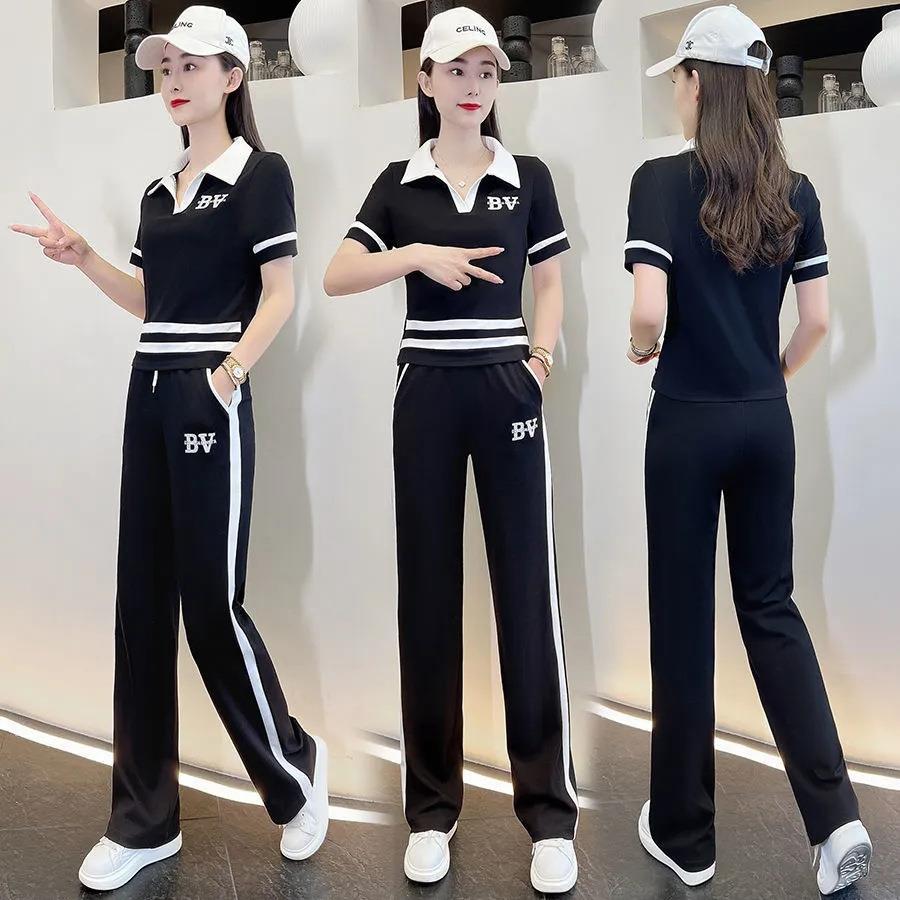 Fashionable Age-reducing Sports and Leisure Suits, Spring and Summer Suits, Western-style Professional Women's Suits, Fashionable Two-piece Suits
