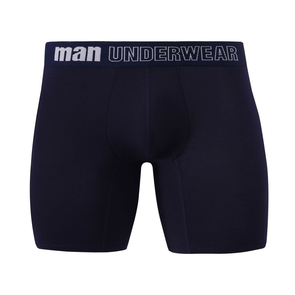 Men Bamboo Fiber Long Underwear Plus Size Thin Breathable Antibacterial Mid Waist Loose Boxers For Men