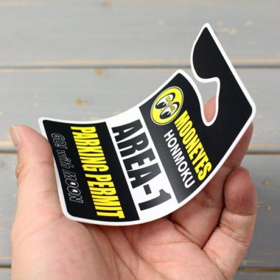 MOONEYES Parking Permit Black AREA-1 PP-MG464BK-MON