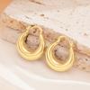 Thick Hoop Earrings, Women's Minimalist Thick Hoop, Daily Basic Jewelry Gifts