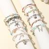 Bohemian Colorful Rice Beads Bracelet For Women Starfish Shell Conch Sea Turtle Pendant Bracelets Summer Beach Charm Jewelry