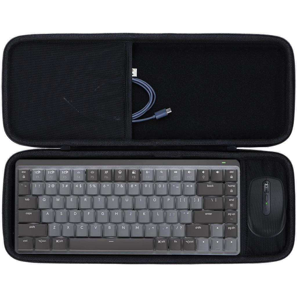 Lebakort Storage Case Compatible with Logitech KX850CL MX MECHANICAL MINI Mechanical Keyboard, MX ANYWHERE 3s, and MX1800 Mouse (Case Only)