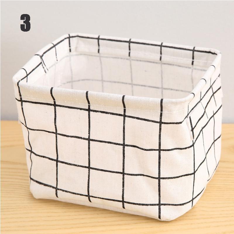 

1 тканевая корзина для хранения с ручкой, Многофункциональная складная коробка для хранения мелочей, Печатная настольная корзина для хранения, Книги, Нижнее белье, Семья, 3